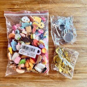 142 pcs Miniature Food and Utensil Set